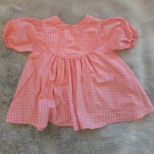 Emile et Ida 2T Pink Gingham Dress